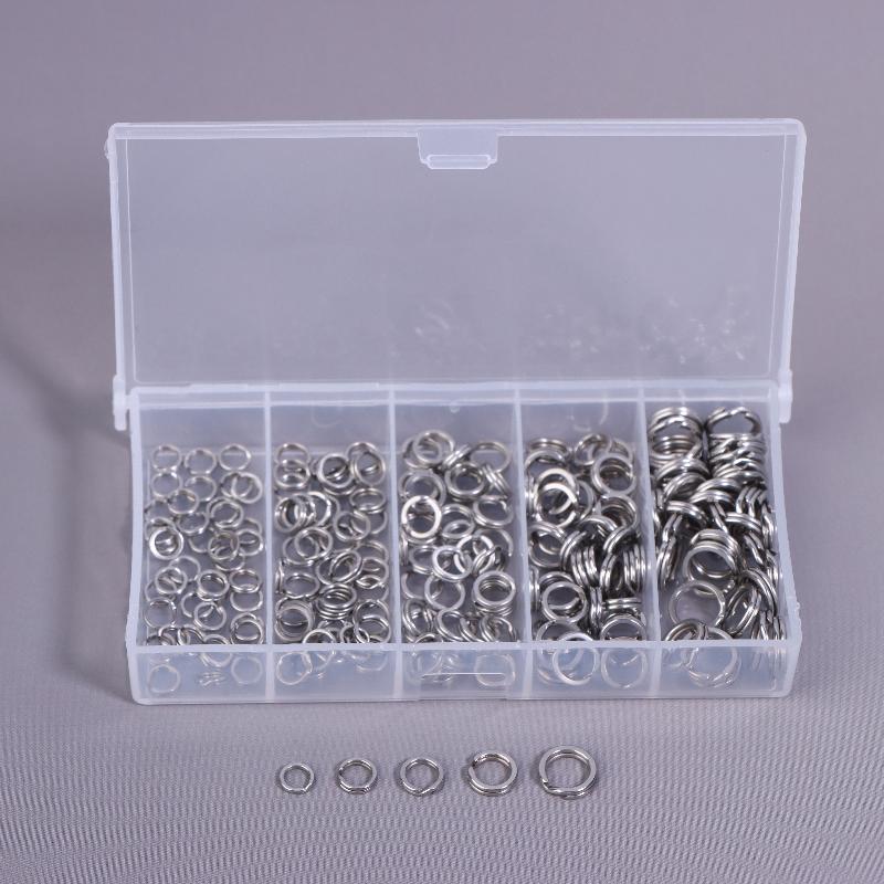 Fishing Lure Kit - Edelstahl O-Ring Set 200 Stück Angelzubehör