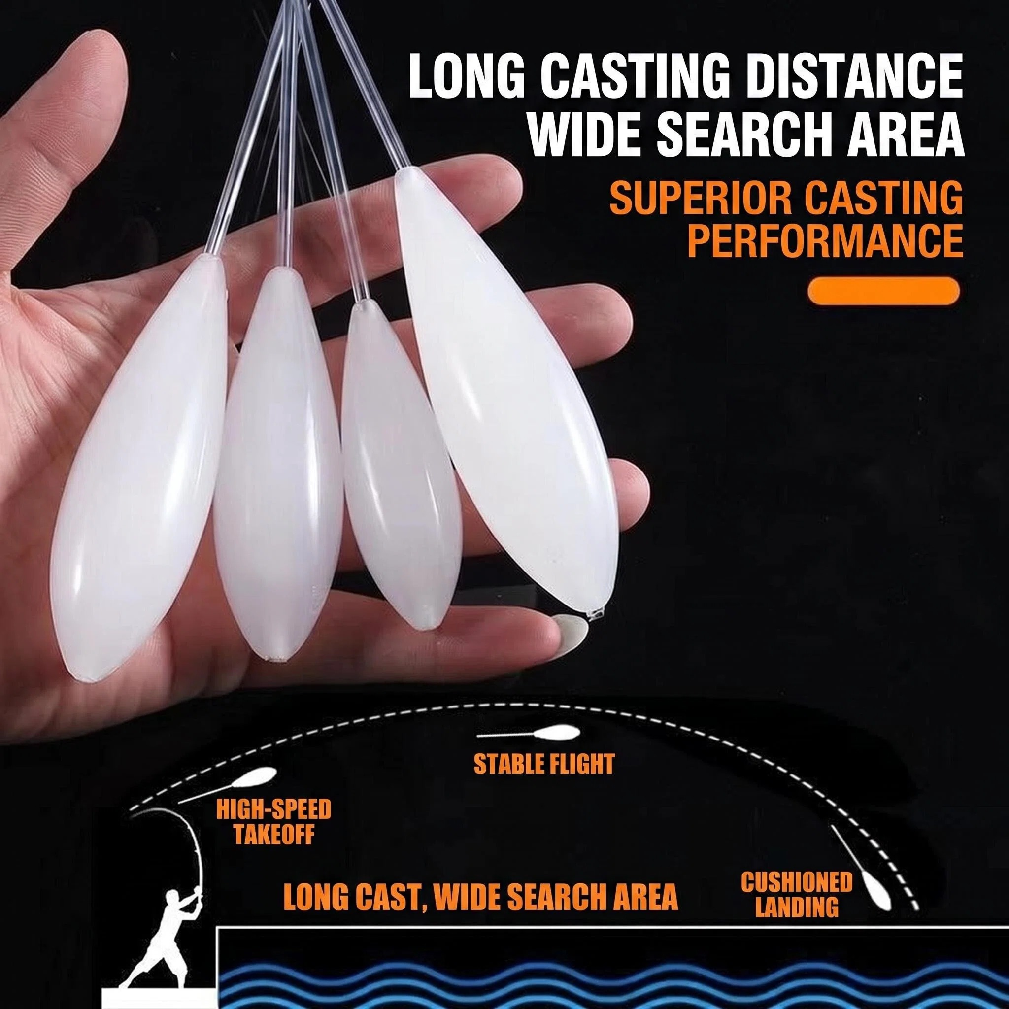 Fishing Lure Topwater - Angelpose mit Aufwärtsbewegung, langsam sinkend, als
