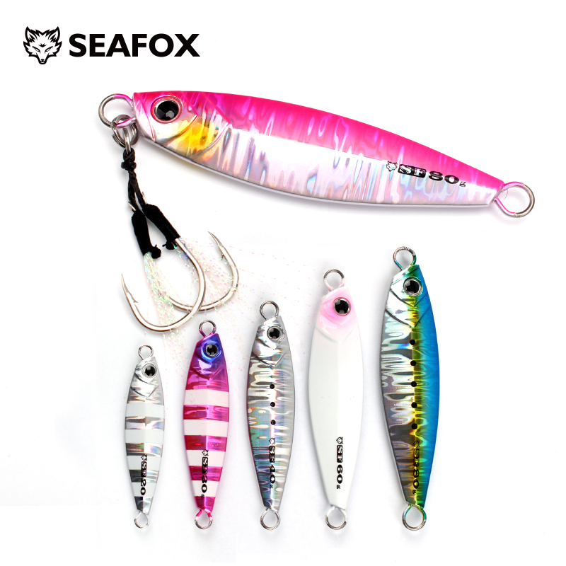 Fishing Lure Spinnerbait - SF10 Japen Metallguss Jig Löffel 20/30/40/60/80g