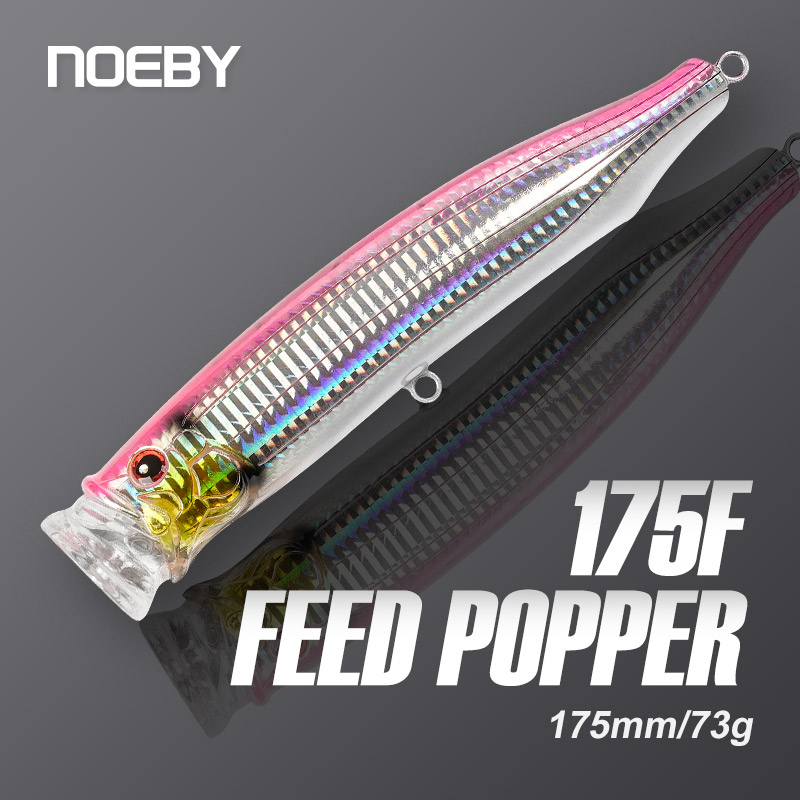 Fishing Lure Popper - Noeby-Feed Popper-Angelköder, Topwater-Wobbler, künstlicher harter Köder,