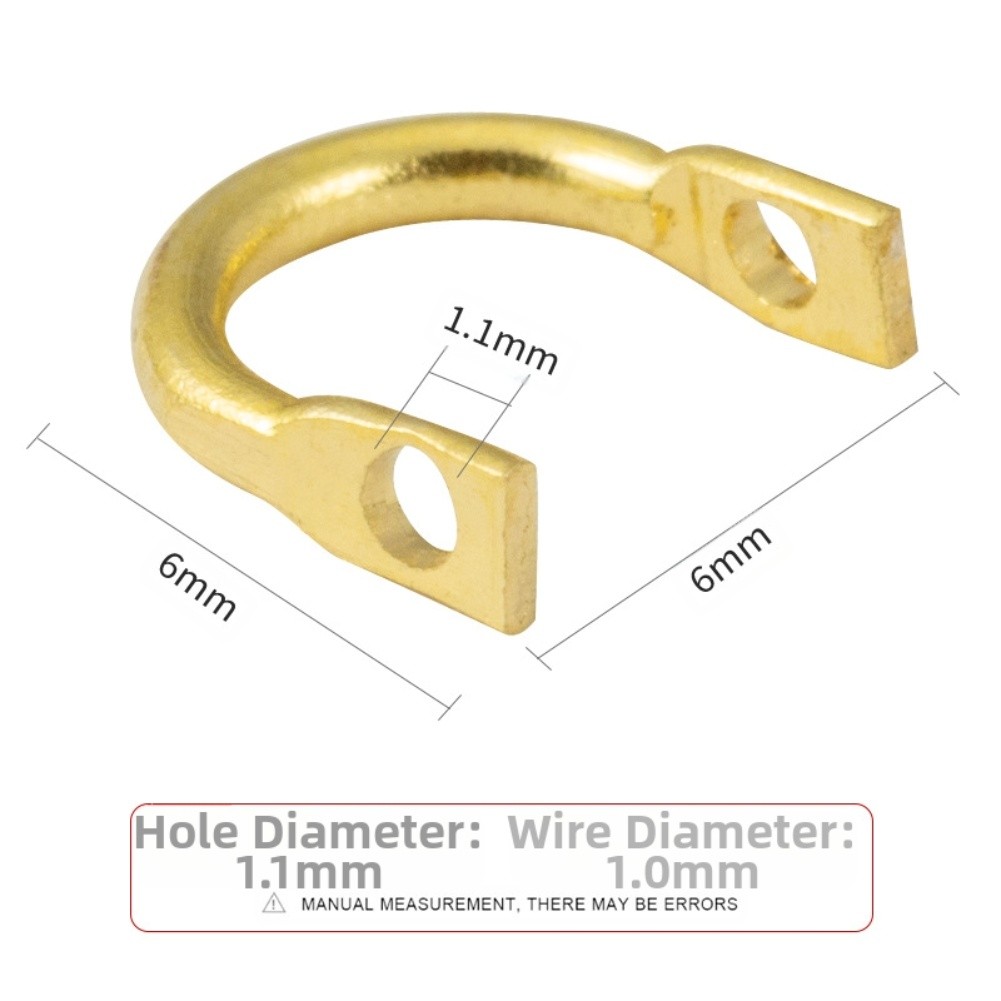 Fishing Lure Spinner - Angelverbinder, U-förmige Köderringe, DIY-Angelgerät, Gold, Silber,