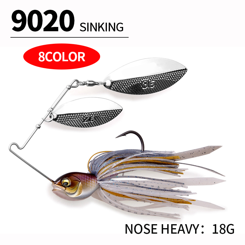 Fishing Lure Swimbait - 18g Spinning Köder Angeln Elastische Draht