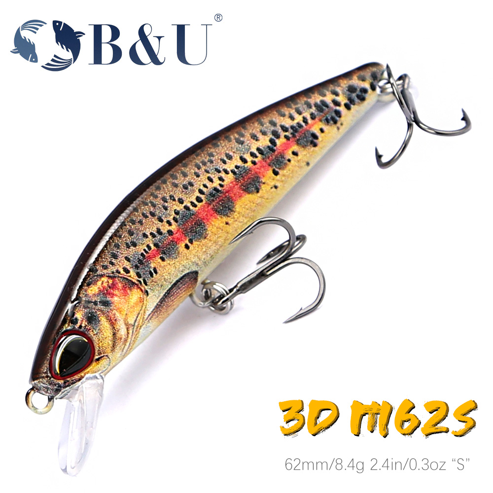 Fishing Lure Jerkbait - B&U 62 mm 8,4 g sinkende