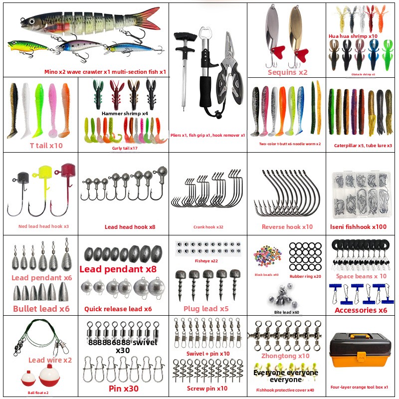 Großes Vierschichtiges Outdoor – Fishing Lure Accessories Bewertung und Preis