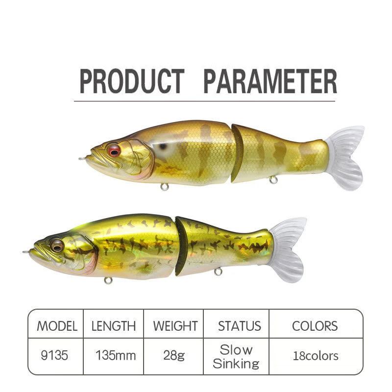 Swimbait-Angelköder 135mm 31g  – Fishing Lure Jerkbait Bewertung und Preis