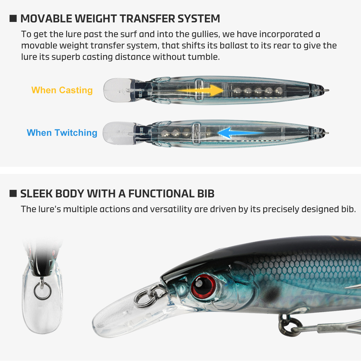 Noeby 100mmm 14g 120mm 22g Jer – Fishing Lure Jerkbait Bewertung und Preis